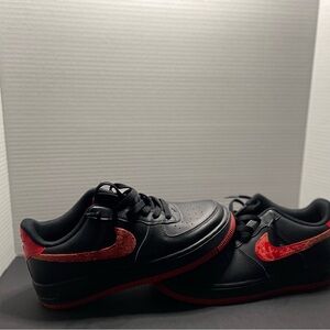 Nike Black and Red Athletic Shoes